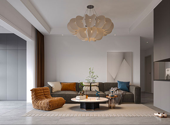 拓豐祥和居142平現(xiàn)代簡約風格三居室裝修效果圖